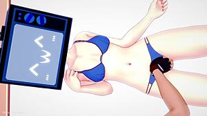 TV Woman Strips Bikini for Wild Bed Action! Hell Yeah!