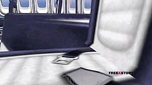 Animated 3D Cartoon Of Beautiful Teen Girl Fingering Herself