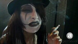 Exploring different goth smoking styles