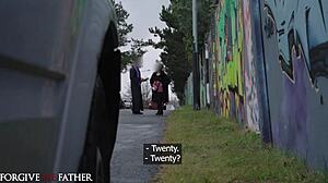 damn, this pretty french brunette confesses dirty secrets! she takes rough hardcore pounding with a messy facial.