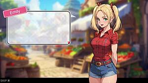 honeysun gameplay, redhead stewardess in cosplay, wanna join the flight?