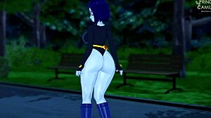 raven horny big thighs joi and facial in a dark forest - teen 18+ titans