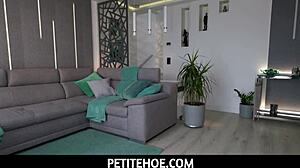 Petite Teen Gets Dildo as Christmas Gift From Neighbor