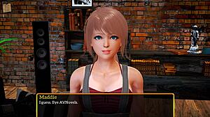 teen 18+ amateur anime girl gets creampie in pussy from monster cock doggystyle with shaved tits