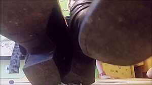 gorgeous giantess dominates with sadistic machine and heels play