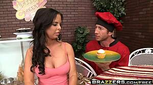 Brazzers - Brandy Aniston gets icing on cock in wild hospital scene with Jordan Ash.