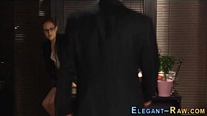 European babe's cunt eaten hardcore.