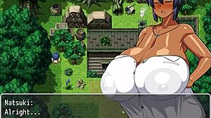tanned girl natsuki hentai game ep 11 village chief masturbates on her changing in public