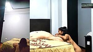 Petite latina sucks stranger's dick and gets fucked hard!