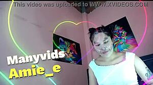 Does the slut destroy his face with spit in full deepthroat gagging?