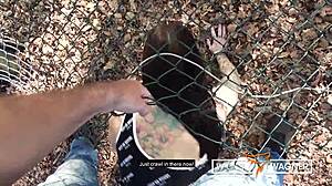 Milf Julia Gets Deepthroat Licked And Fucked Publicly By Wolfwagner!