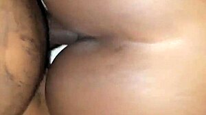 black amateur bends over for doggystyle