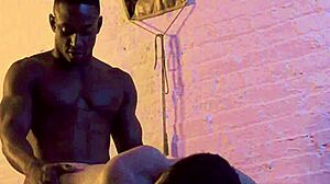 Why are these ebony bodybuilders dominating me with their monster cocks?