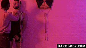 Why are these ebony bodybuilders dominating me with their monster cocks?