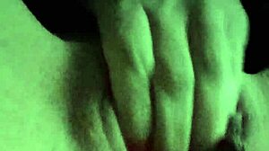 Squeezing Clitoris On Sensitive Shaved Pussy After Fuck