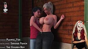 i loove this golden boy 13, with the mother-in-law in fishnets and corset, sooo hot