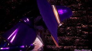 genshin impact hentai 3d - mona boobjob and fucked - anime manga japanese cartoon porn video