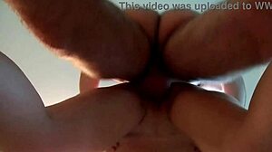 Fit 18yo brunette with perfect tits drilled on parents’ couch - Elektra15 preview.