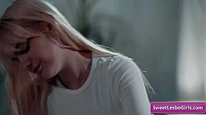 Lovely Busty Blonde Lesbos Lena Paul and Sinn Sage Dive into Deep Sex Massage for Intense Orgasms