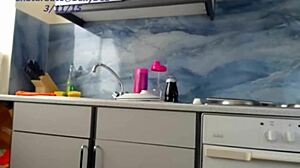 Unleashing temptation, a teen seductress teases with her delicious booty intensely.