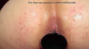 elly GETS ANAL FUCKED from BEHIND with DILDO in her ASS