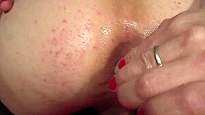 elly GETS ANAL FUCKED from BEHIND with DILDO in her ASS