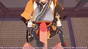 chiori gives amazing blowjob sex in genshin impact pov
