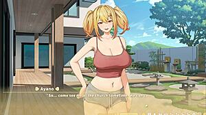 Summer Clover Harem Hentai Game Ep 4 Caught Boss Masturbating to Giant Cock!