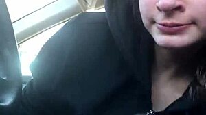 Hell Yeah! Lesbian Bestie Gives Road Head and Swallows!