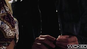 I, Kenna James, suck and ride that big fat cock, lickin balls in cowgirl sideways.