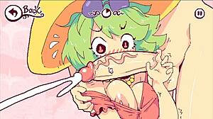 i'm thrilled with futanari hentai game ep 3, happy customer flashing boobs for cumshots