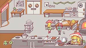 i'm thrilled with futanari hentai game ep 3, happy customer flashing boobs for cumshots