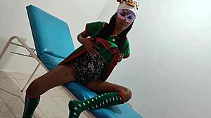 sensual indian elf has sex fantasies on hospital gurney