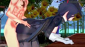 clorinde gives a blowjob to genshin impact character in full fantasyking3 3d hentai