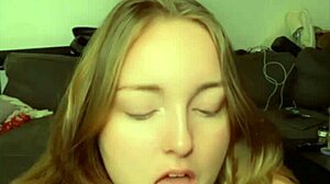 I was so horny that I filmed myself riding a dildo on my big clit and ass