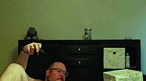 Scottybear Engages in Solo Anal Play, Cumming Intensely into Fleshlight