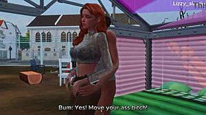 Why does this redhead bang BBC on the street in Sims 4?