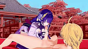 Raiden Shogun's uncensored 3D hentai encounter in Genshin Impact POV