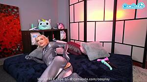 camsoda blonde teen cosplay masturbates as spider girl on cam