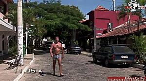 busty brunette babe nails anal 3some on boat 🔥