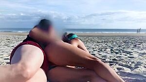 Milf Shocked by Unexpected Anal Cock on Sunny Beach