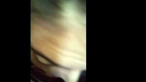 amateur brunette flashes natural tits in outdoor blowjob compilation