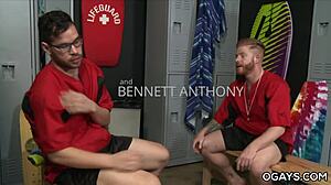 thick hunk bennett anthony seduces angel ventura after lifeguard duty