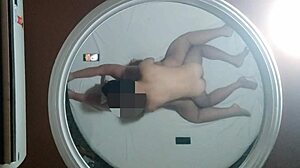 enjoy the chubby guy masturbating his big cock in hardcore gay fingering session