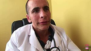 Blonde with Big Tits Convinced by Doctor for Life-Changing Blowjob