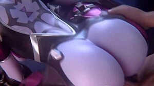just chilling with this big ass overwatch 3d animation, watching her get slammed hard every time