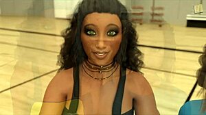 Meeting the New Assistant Coach with Big Tits and Ass!!