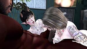 Black Man in Second Life Bangs Two White Women in 3some