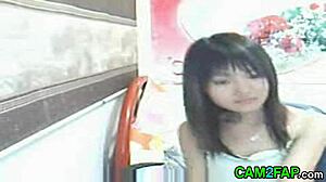 Chinese webcam babe shows off in free asian clip