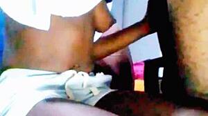 African Teen Slut Sucks Monster Cock